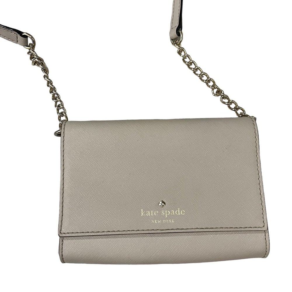 Kate Spade Cedar Street Cami Mini Crossbody Taupe Leather Purse